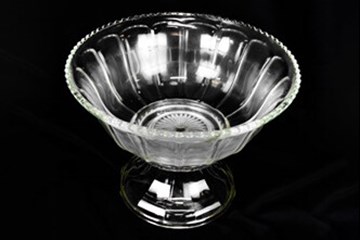 Punch Bowl, Clear Glass